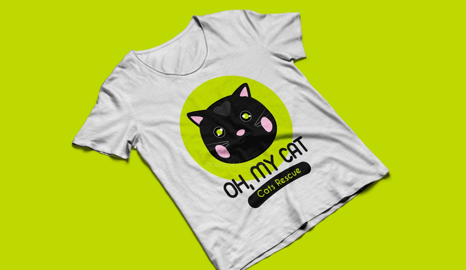 Diseño de camiseta para protectora de animales