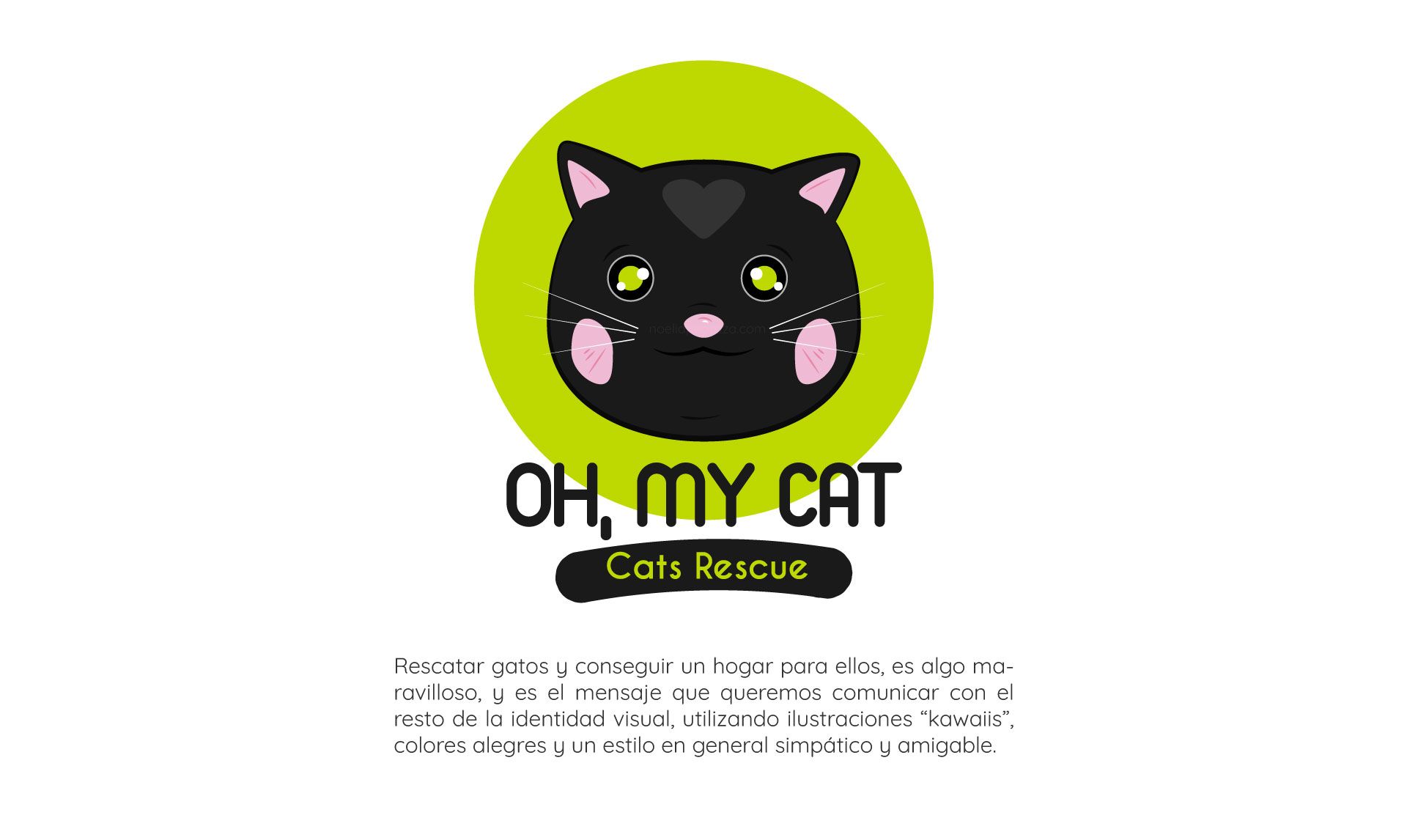 Branding creativo kawaii gatos
